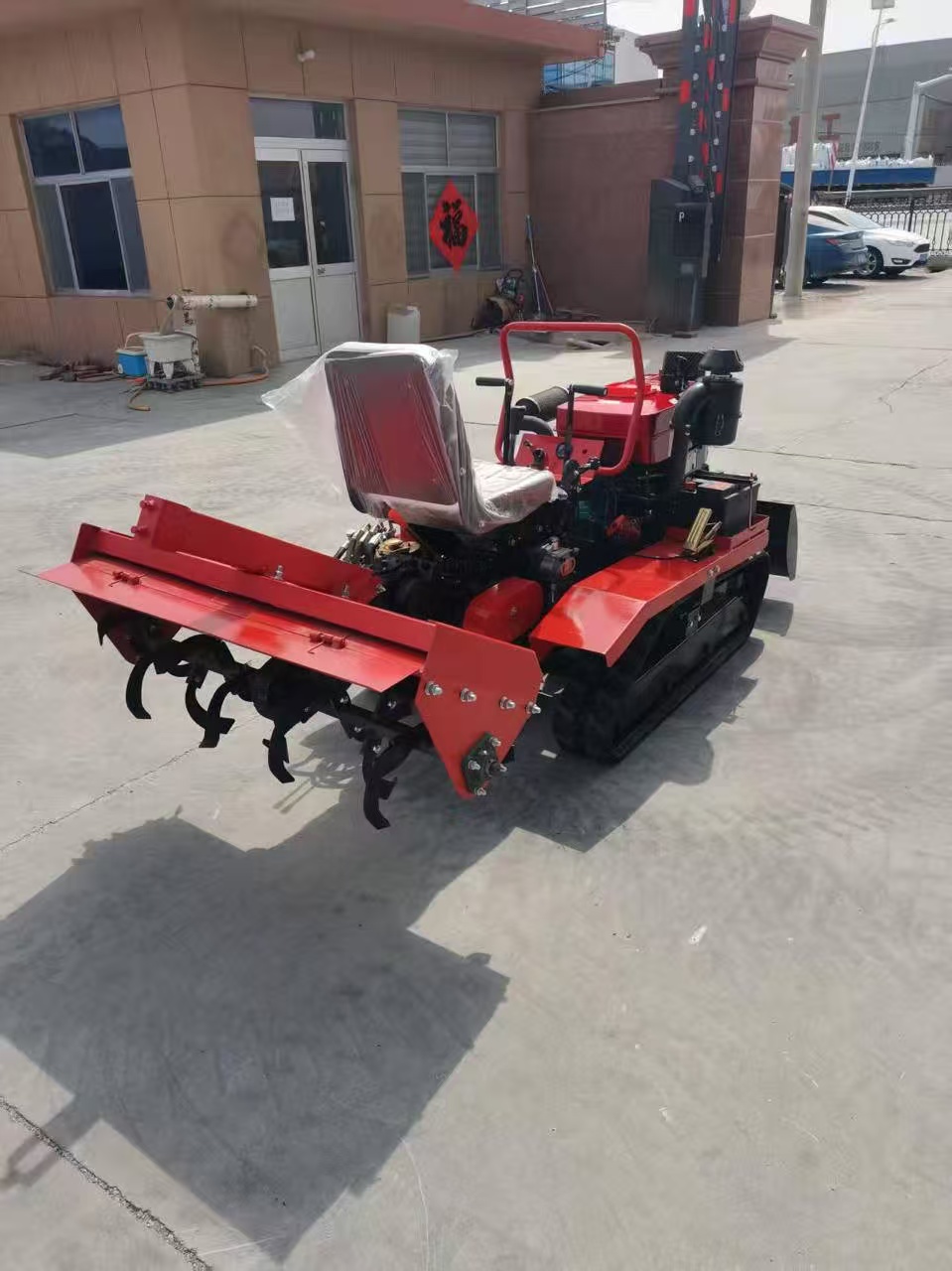 Riding Track Rotary Tiller